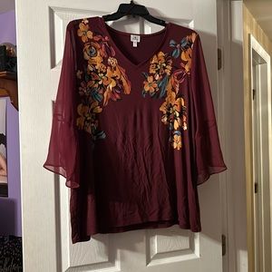 Burgundy Fall top 1x 💗